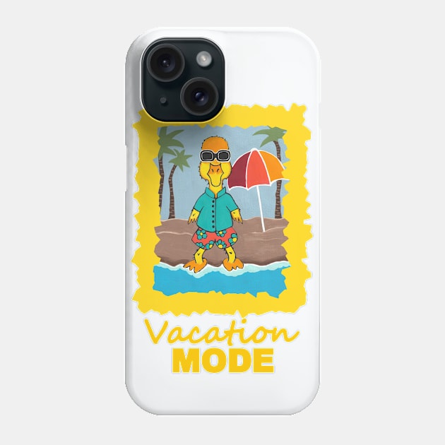 Funny Duck On Vacation Phone Case by SartorisArt1