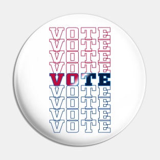 Vote Red White & Blue Pin