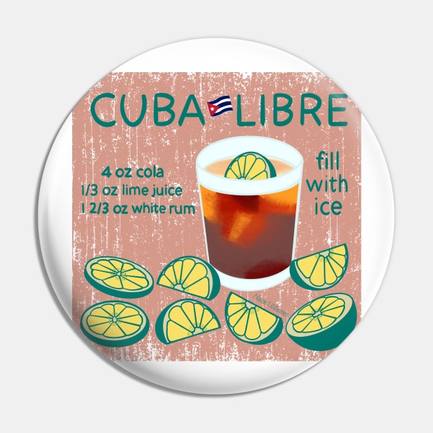 Cuba Libre Pin by EV Visuals