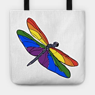 Rainbow Dragonfly Tote