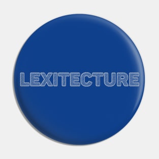 Lexitecture - Title Logo Pin