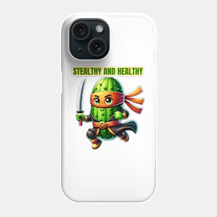 Ninja Cucumber - Stealthy and Healthy Fitness Tee Phone Case