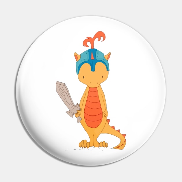 Dragon Knight Pin by wildmagnolia