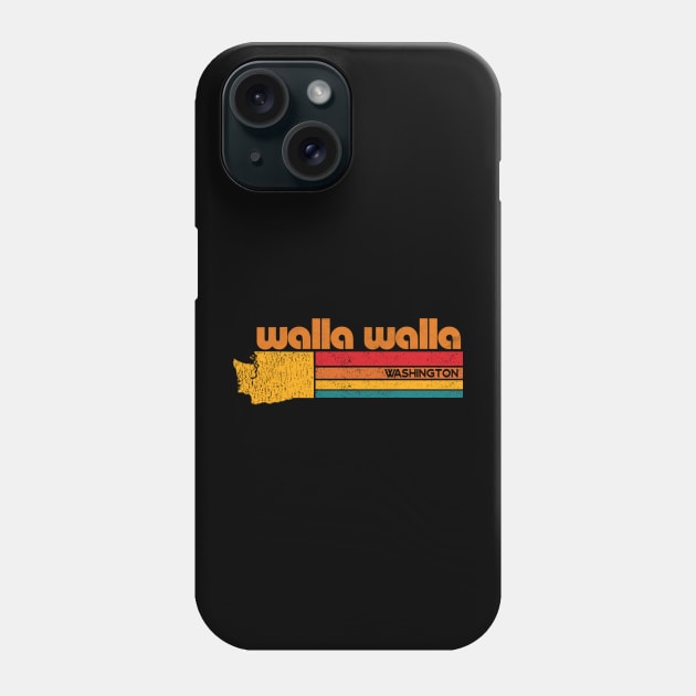 walla walla Washington Retro Phone Case by DarkStile