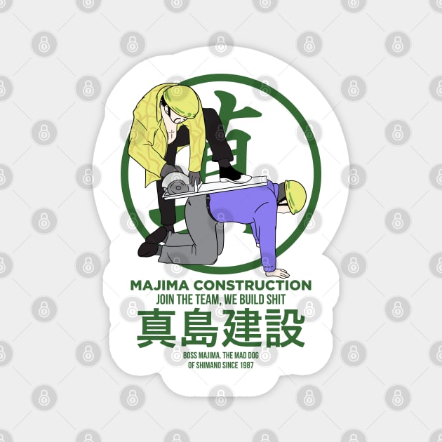 Majima Construction Magnet by Soulcatcher