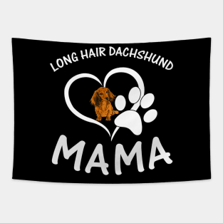 Long Hair Dachshund Mama Tapestry