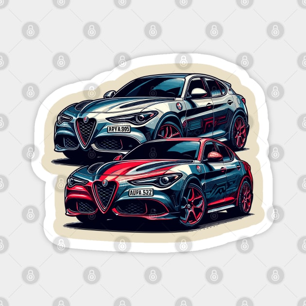 Alfa Romeo Stelvio Magnet by Vehicles-Art