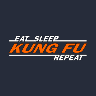 Eat sleep kang fu repeat t shirt. T-Shirt