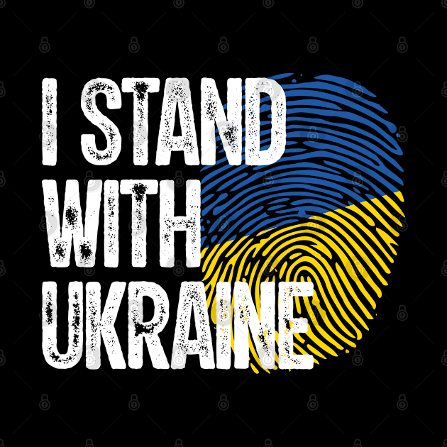 I Stand With Ukraine Fingerprint Ukraine by BramCrye