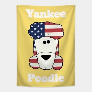 Yankee Poodle - All American dog Tapestry