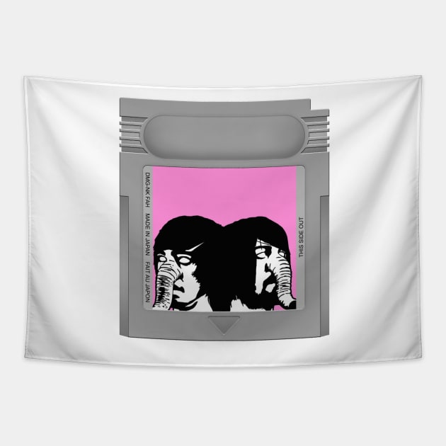 You're a Woman, I'm a Machine Game Cartridge Tapestry by PopCarts