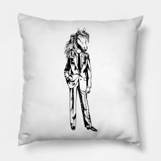 Horse in a suit Pillow