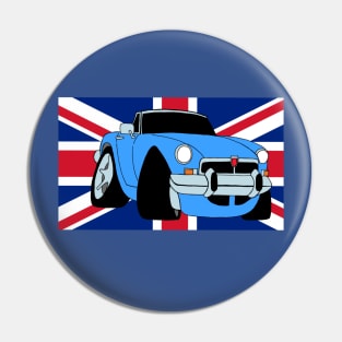 MGB Union Jack Blue Pin