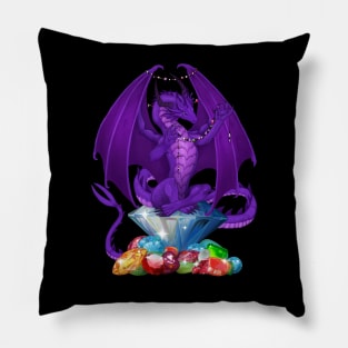 Gem Hoarder Dragon Pillow