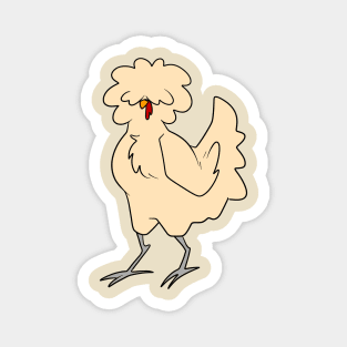 Buff Laced Polish Hen Chicken Magnet