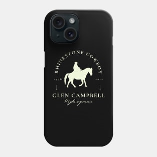 Glen Campbell - Rhinestone Cowboy // Fan Art designs Phone Case