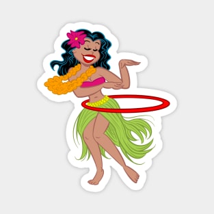 Hula Hoop Girl Magnet