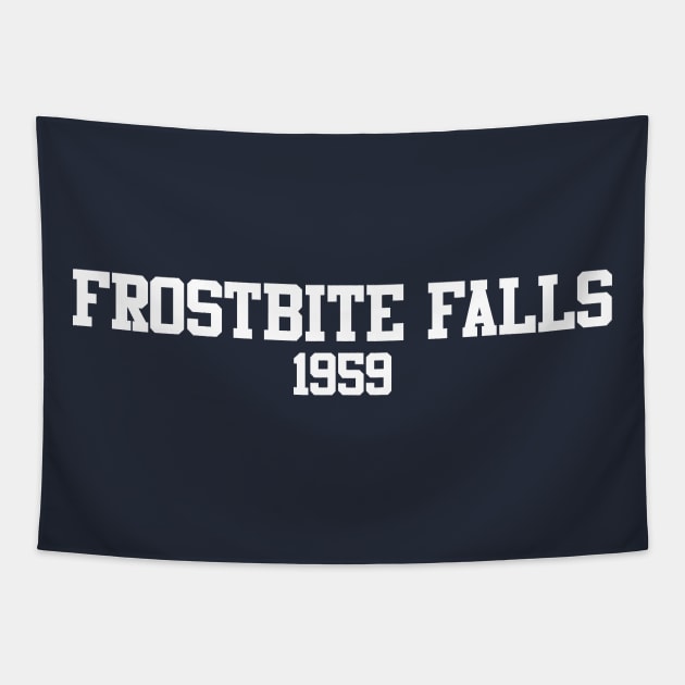 Frostbite Falls 1959 Tapestry by GloopTrekker