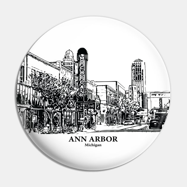 Ann Arbor - Michigan Pin by Lakeric