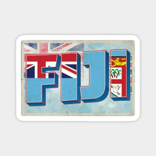 Fiji vintage style retro souvenir Magnet