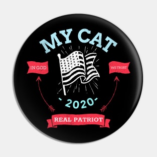 vote for my cat- elections 2020 Pin