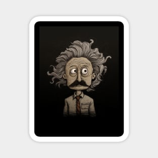 Genius Unleashed-Abstract Einstein Portrait 2 Magnet