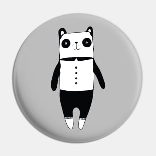 Little black and white panda Pin