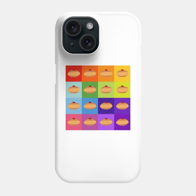 Doughnuts Galore Rainbow Square Print Phone Case by TillaCrowne