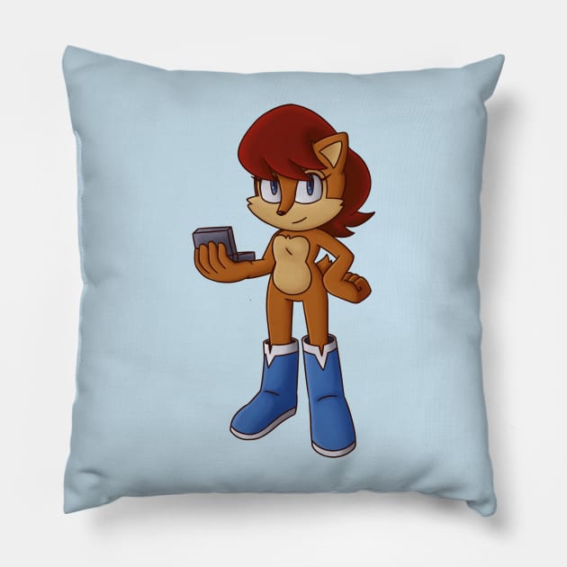 Sally 'n Nicole Pillow by Firestorm Fox