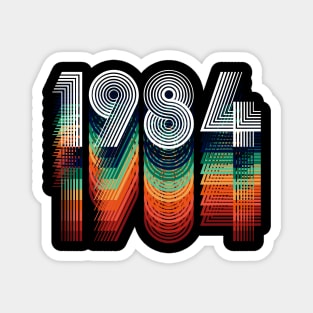 Retro 1984 Shirt 36th Birthday Gift Vintage Men Women Magnet