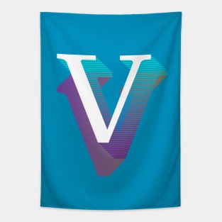 Letter V Tapestry