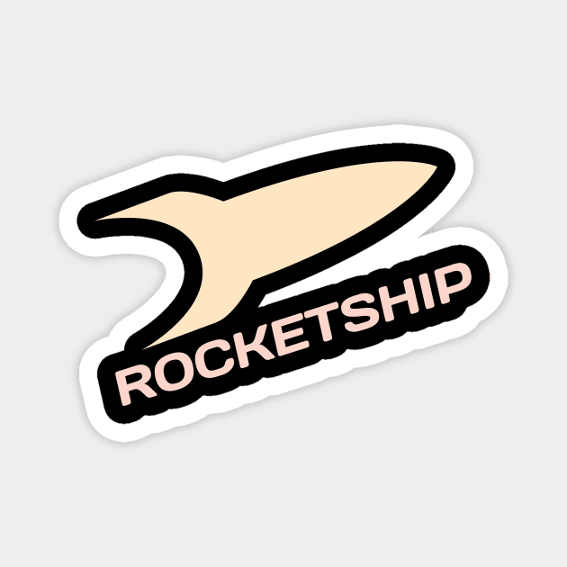 Rocketship Magnet by Awe Cosmos Store