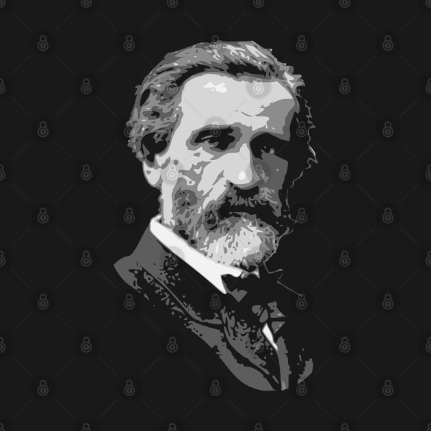 Giuseppe Verdi Black and White by Nerd_art