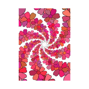 PINK Flower Kaleidoscope T-Shirt