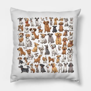 Dogs Everywhere Pillow