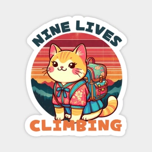 Hiking neko Magnet