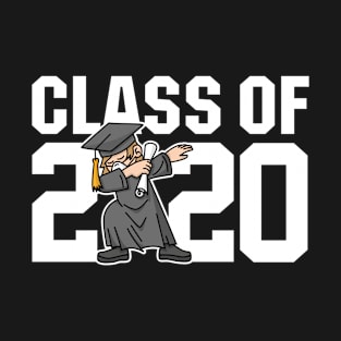 Dab Class of 2020 graduation quarantine boy dab dabbing senior face mask T-Shirt