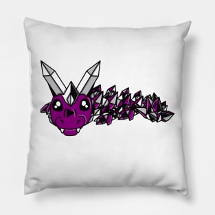 Demisexual Pride Fidget Crystal Dragon Pillow