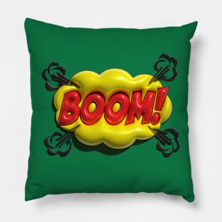 Comic Boom Sign Pillow