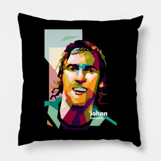 Johan Neeskens In Wpap Pop Art Pillow