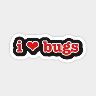 I Love Bugs Heart Pet Magnet