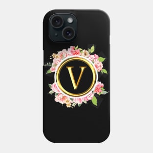 Letter V Shirt Alphabet Letter V Different Colors Phone Case