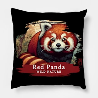 Red Panda - WILD NATURE - RED PANDA -7 Pillow