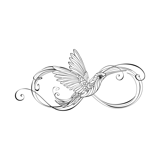 Contour Infinity with Hummingbird by Blackmoon9