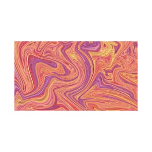 Liquid Marble, Swirling Pink and Purple T-Shirt