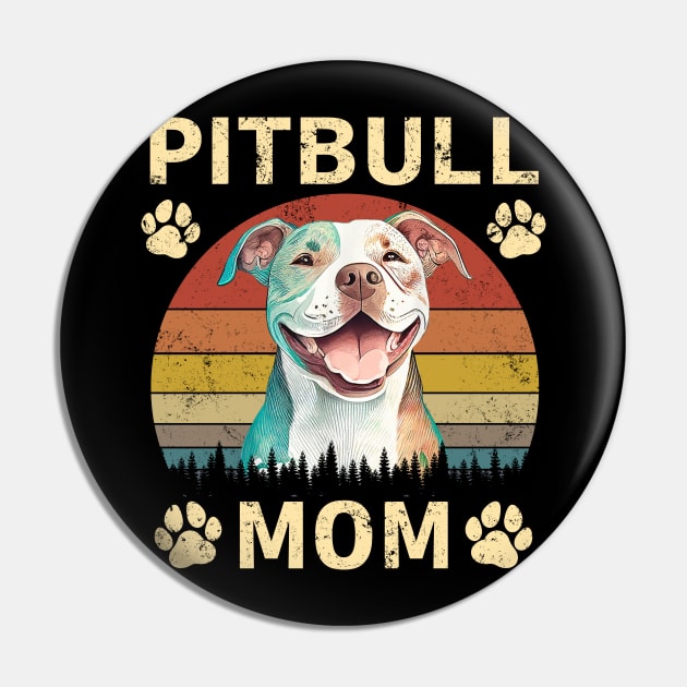 Pitbull Mom Pin by Karin Wright