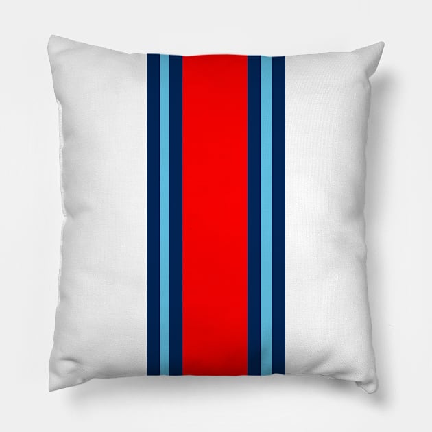 Martini Racing Strip Pillow by FinnickArrow