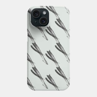 Gray abstract oblique elements Phone Case