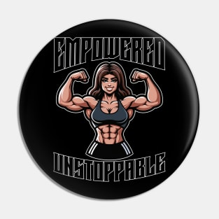 Female Bodybuilder Gift for Her Muscle Mommy Bodybuilding Motivational Fitness Women Gym Rat Girl Pin