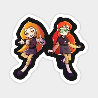 Young Clawthorne Sisters Magnet